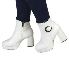 THUNDER BLUE - Botin de Mujer 62 Yassne Blanco