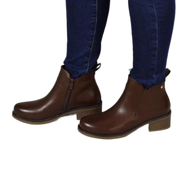 THUNDER BLUE - Botin de Mujer Invierno 13 Yassne Marrón