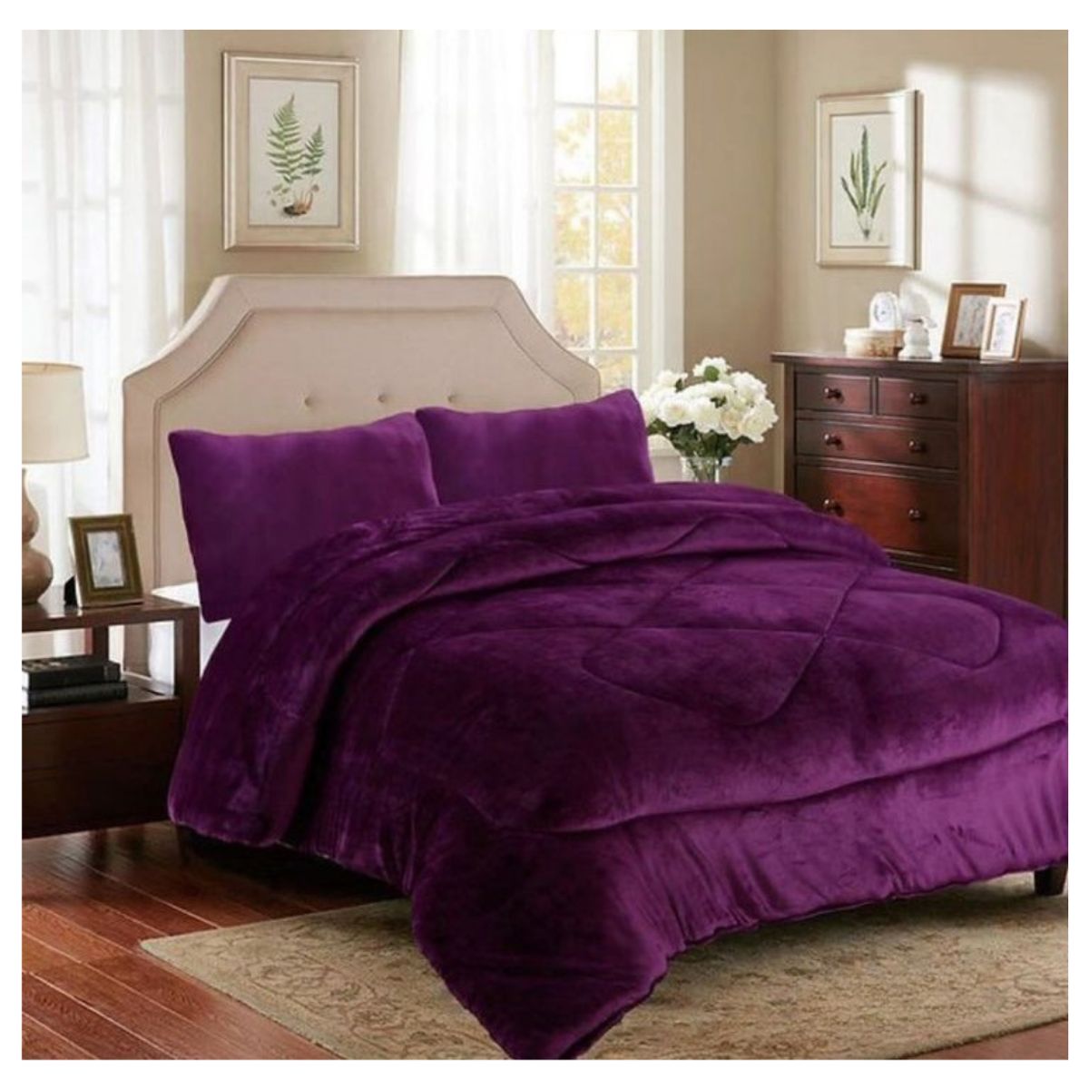 GENERICO - Cobertor Chiporro Invierno Super King Plush Liso 270x250cm