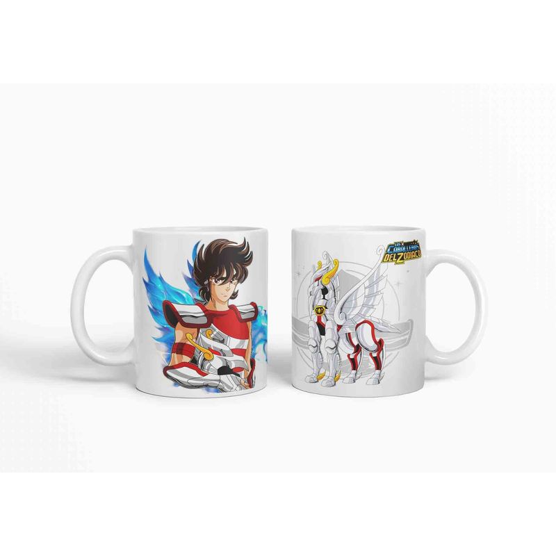 ESTAMPA MANIA - Taza Caballero Del Zodiaco - Pegaso D21 320ml
