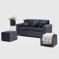 SOFA PARIS 2 POUF FELPA GRIS