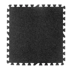 QRUBBER - Plancha EPDM 1x1mt 12mm tipo puzzle para gym gris
