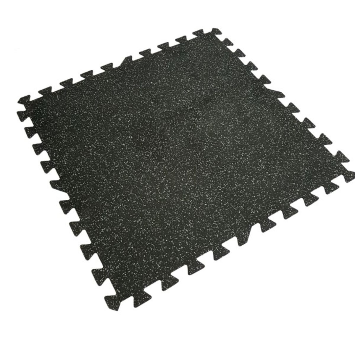 QRUBBER - Plancha EPDM 1x1mt 12mm tipo puzzle para gym gris Qrubber