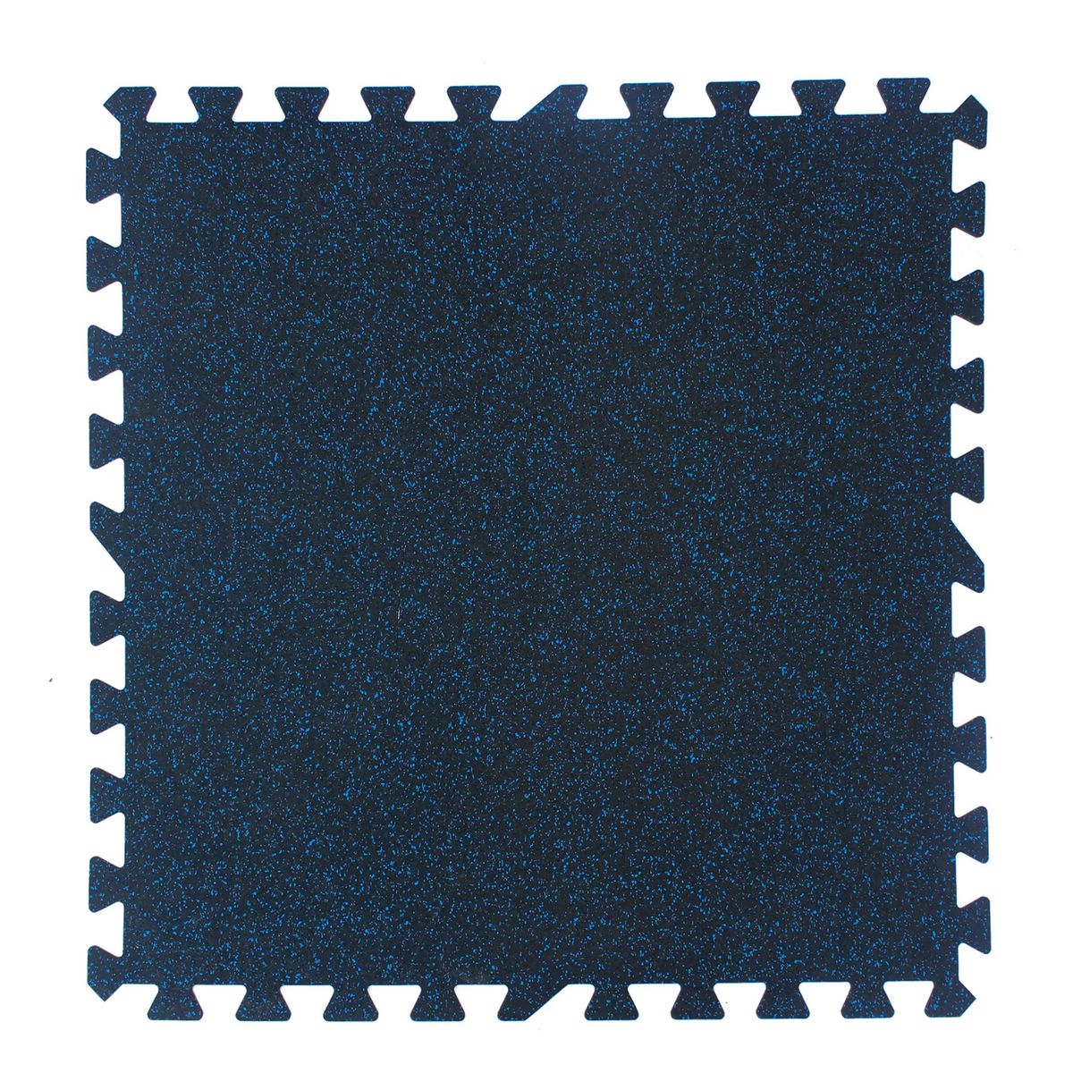 QRUBBER - Plancha EPDM 1x1mt 5mm azul tipo puzzle para gym Qrubber