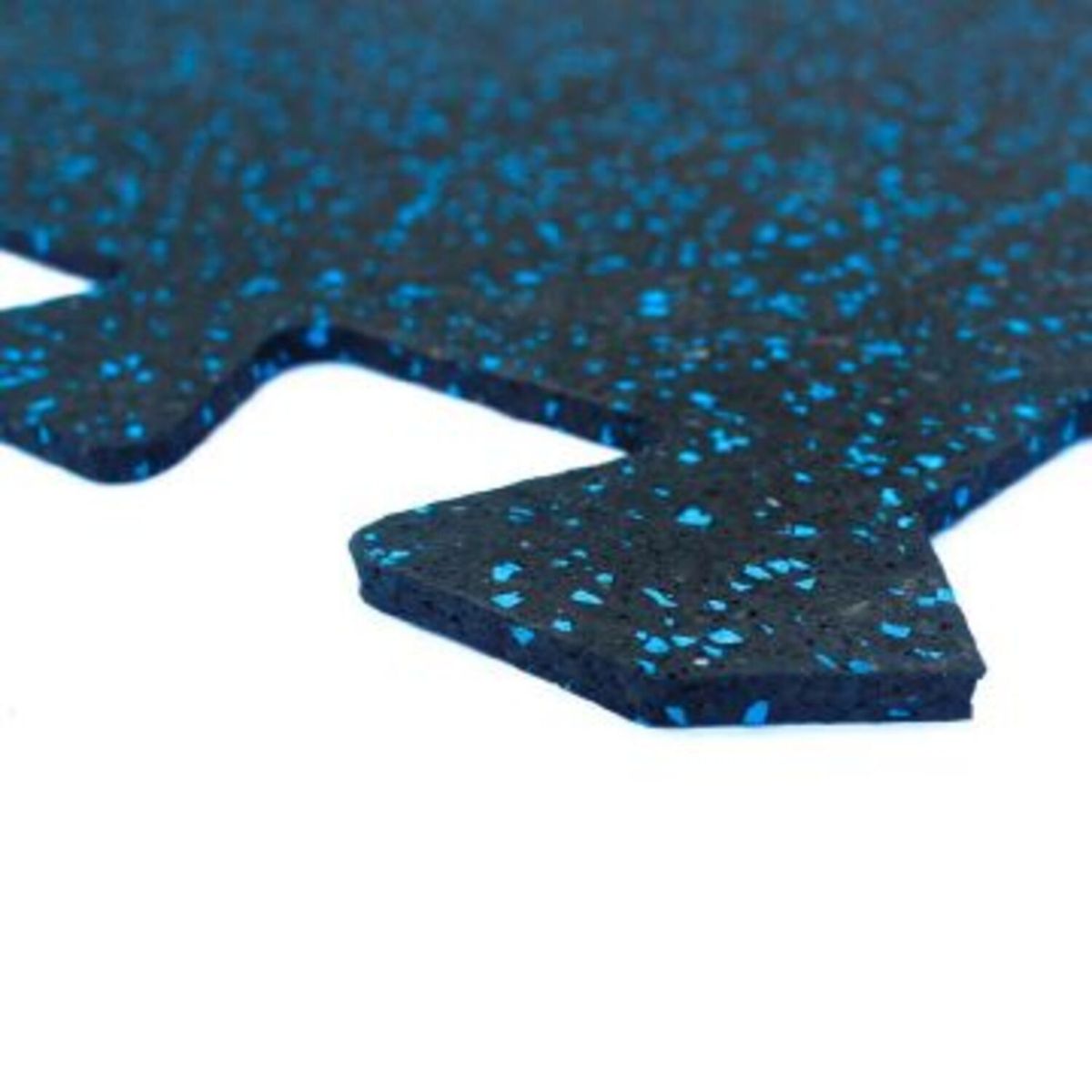 QRUBBER - Plancha EPDM 1x1mt 5mm azul tipo puzzle para gym Qrubber