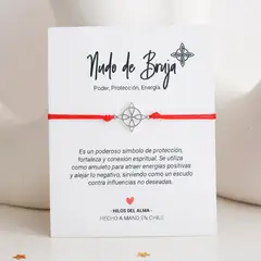 GENERICO - Pulsera adaptable - Nudo de bruja plata 92.5