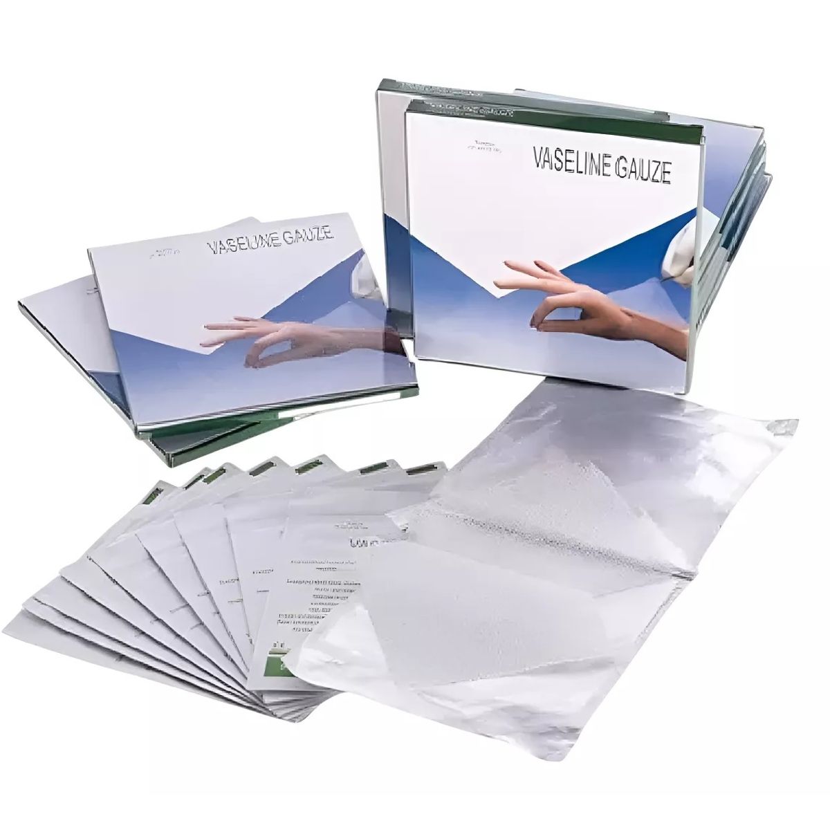 GENERICO - Gasa Parafinada Con Vaselina Apósito 10x10cm 10 Unidades