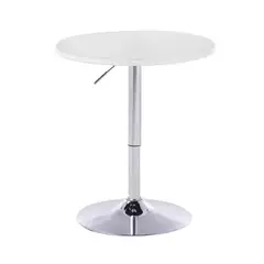 GLOBAL LATIN GROUP - Mesa de Bar Regulable con diseño Moderno y Elegante - Blanco