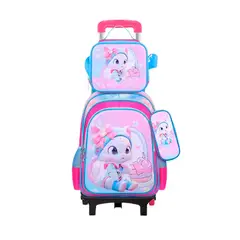 GLOBAL LATIN GROUP - Maleta Mochila 3 en 1 con ruedas espaciosa y duradera