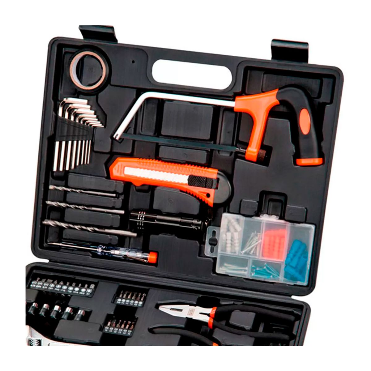 BLACK+DECKER - Set 107 Piezas Herramientas Manuales Black+decker Bmt107c-la