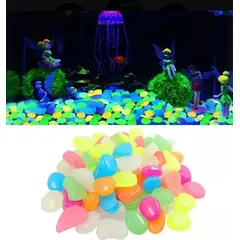 GENERICO - 100 Piezas Piedras Luminosas Flúor Decorativas Fotoluminicas