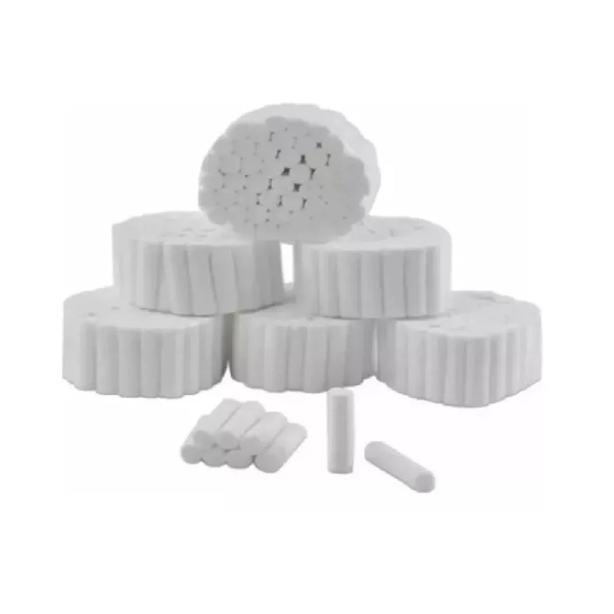 GENERICO - Torulas Dentales Lisa De Algodon 10mm X 38mm 1000 Unidades