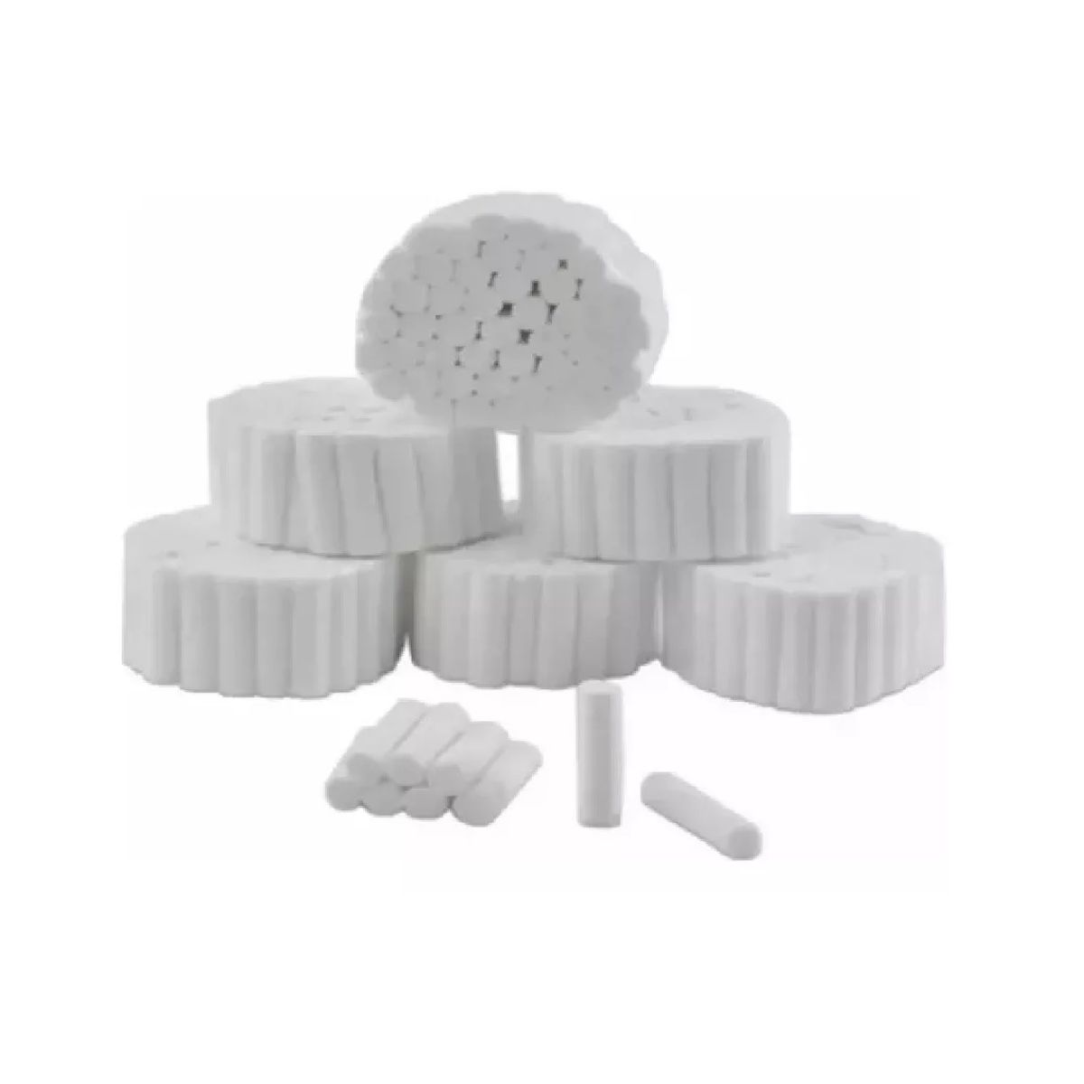 GENERICO - Torulas Dentales Lisa De Algodon 10mm X 38mm 1000 Unidades