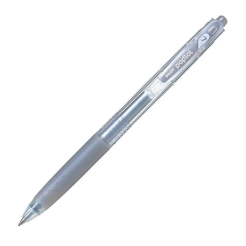 PILOT - Lápiz Gel Pop´lol Plateado 0.7 mm. 12 Ud