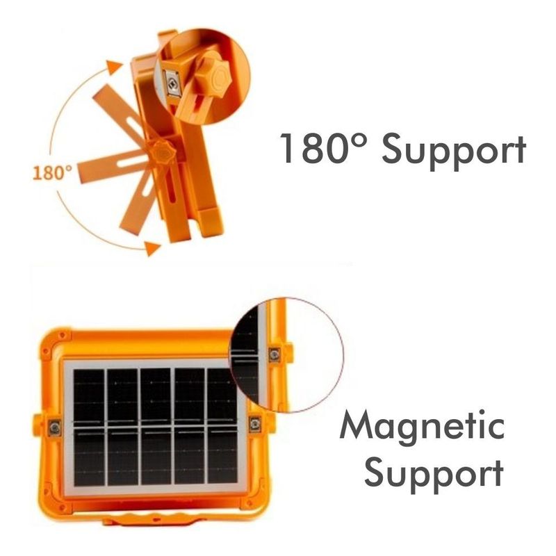 GENERICO - Foco Solar Reflector Led Ip66 Recargable 1000w