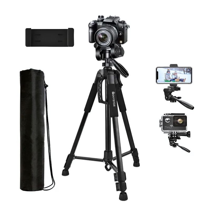 NOVYSTOR - Trípode Profesional compatible con Celular Bolso + Adaptador