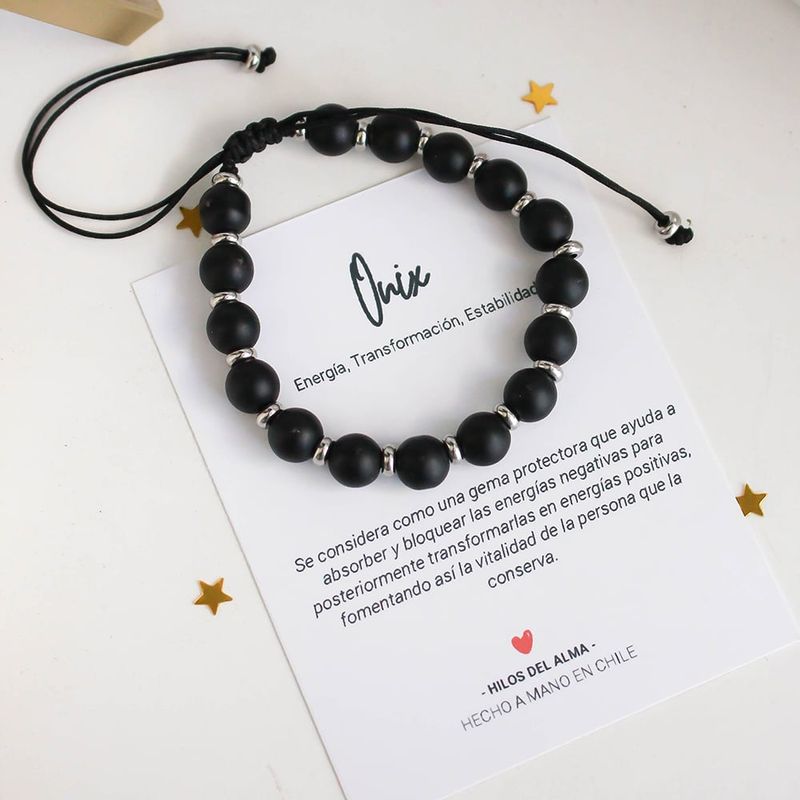 GENERICO - Pulsera de Hombre - Onix Mate