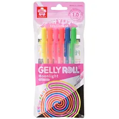 SAKURA - Lapiz Gel Gelly Roll Moonlight 6 colores