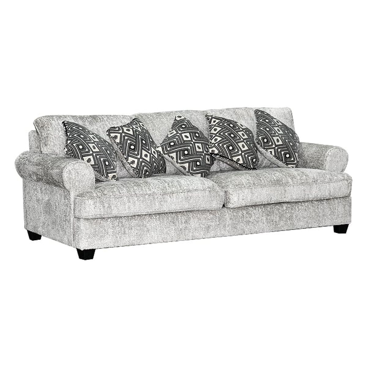 MSA MUEBLES SANTA ANA - Sofá 3 Cuerpos Mercato Steel