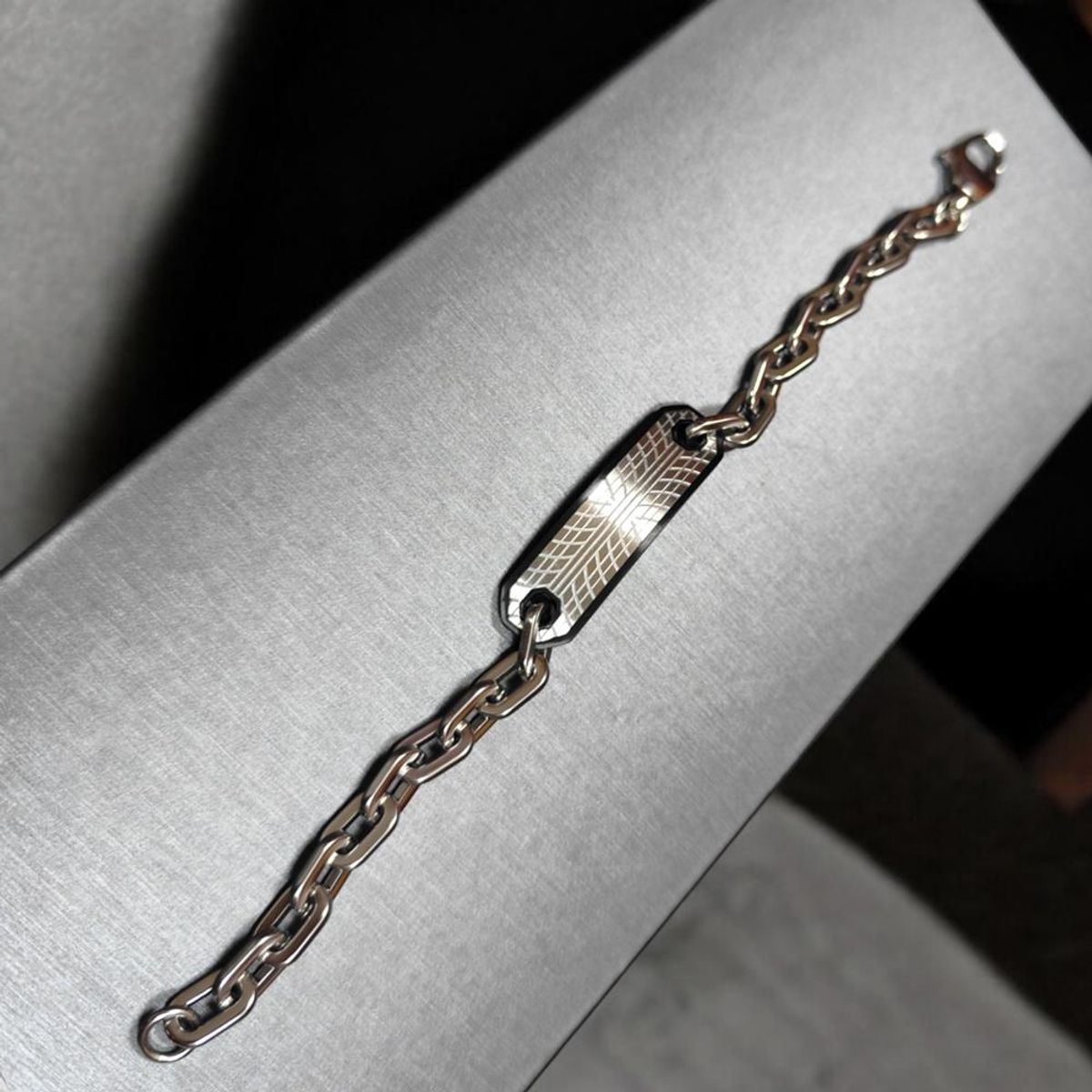 CAT - Pulsera de Hombre Cat J002B00121 Plateado-Negro - Gris