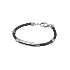 CAT - Pulsera de Hombre J007B10112 Plateado-Negro - Gris