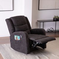 BERGER RECLINABLE BLACK CON VIBROMASAJE 4 PUNTOS