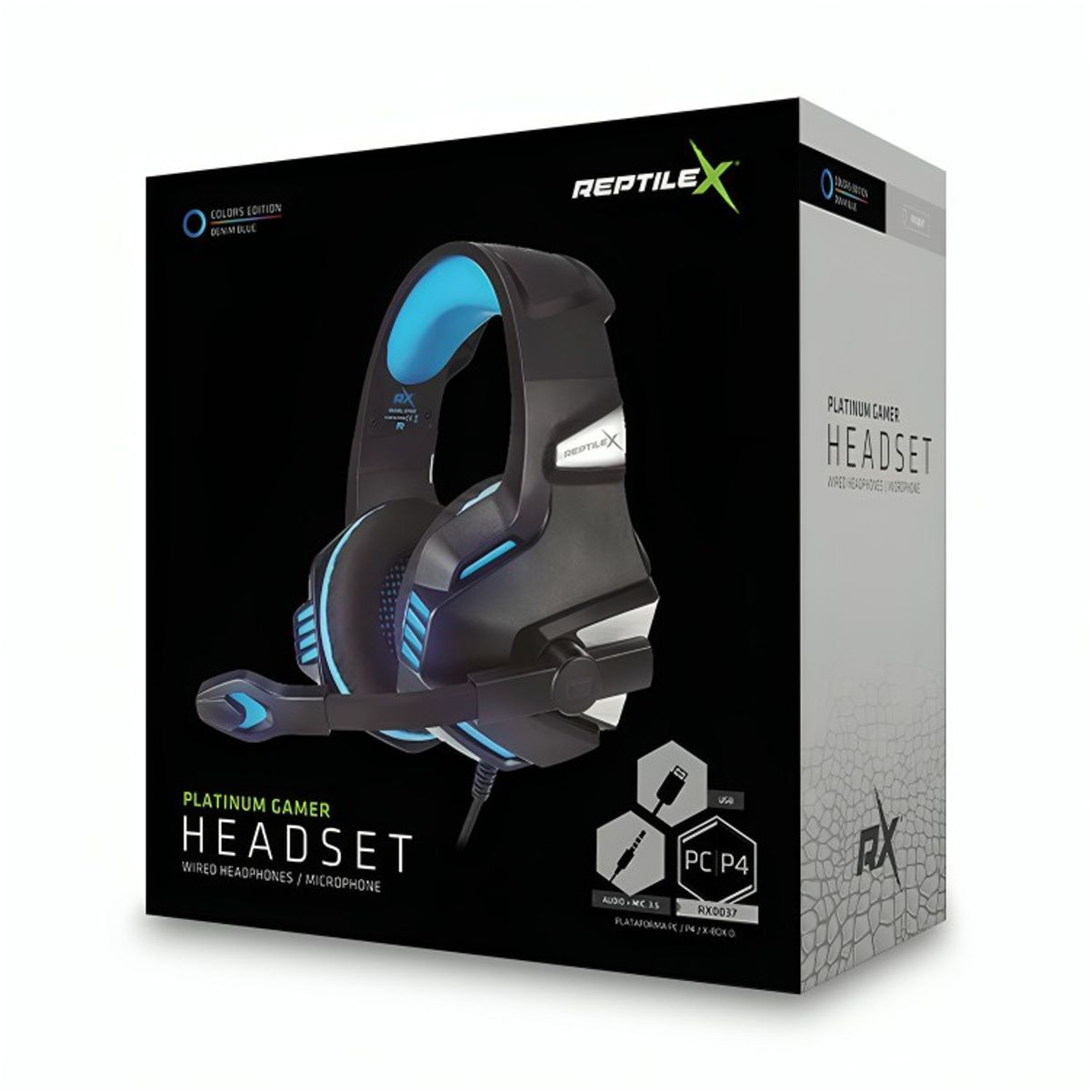 REPTILEX - AUDÍFONOS PREMIUM GAMER AZUL