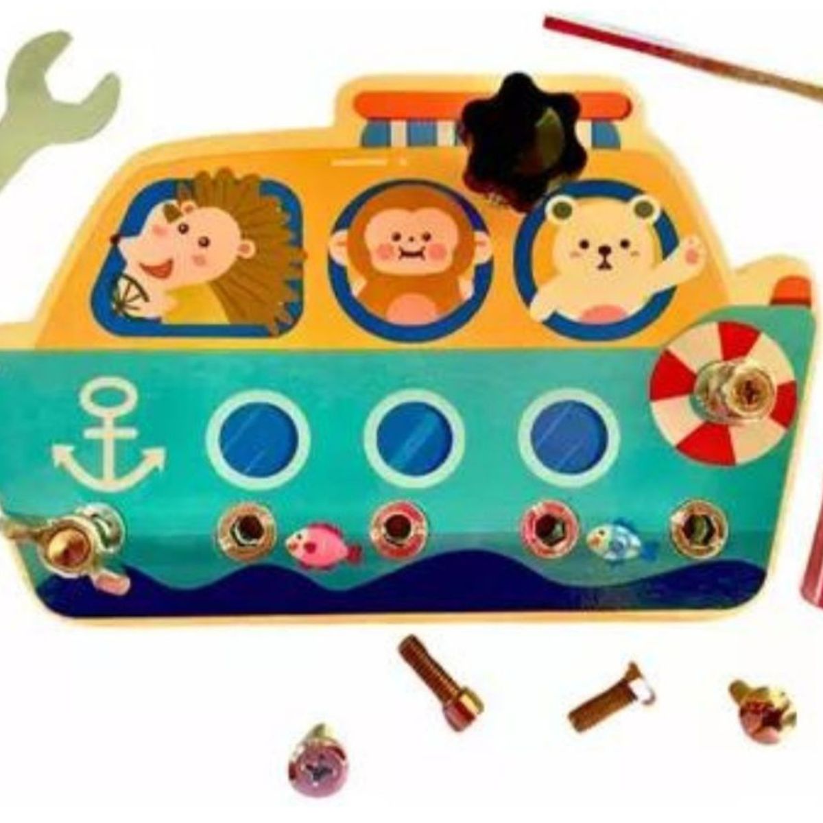 GENERICO - Juego De Motricidad Para Niños Atornillar Turcas Y Tornillos