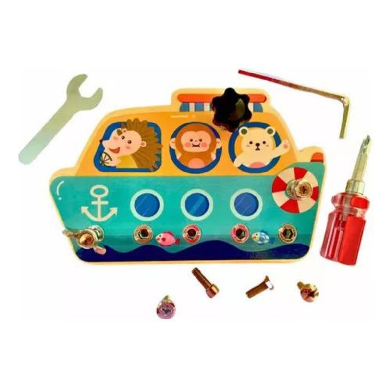 GENERICO - Juego De Motricidad Para Niños Atornillar Turcas Y Tornillos