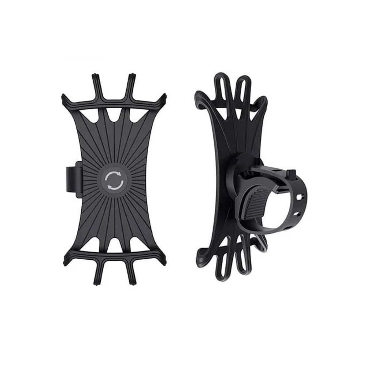 EON - Porta Smartphone Bike Smart Silicona Negro Giratorio 360