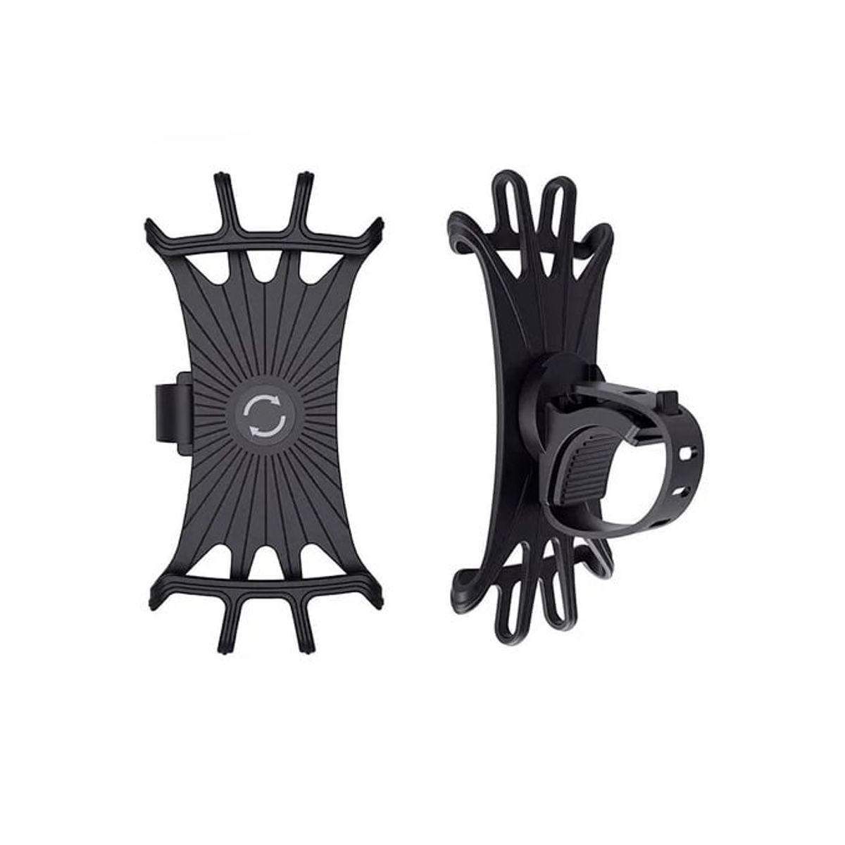 EON - Porta Smartphone Bike Smart Silicona Negro Giratorio 360