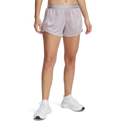 Imagen 1 del producto Short Ua Tech Play Up Shine Gris Para Mujer