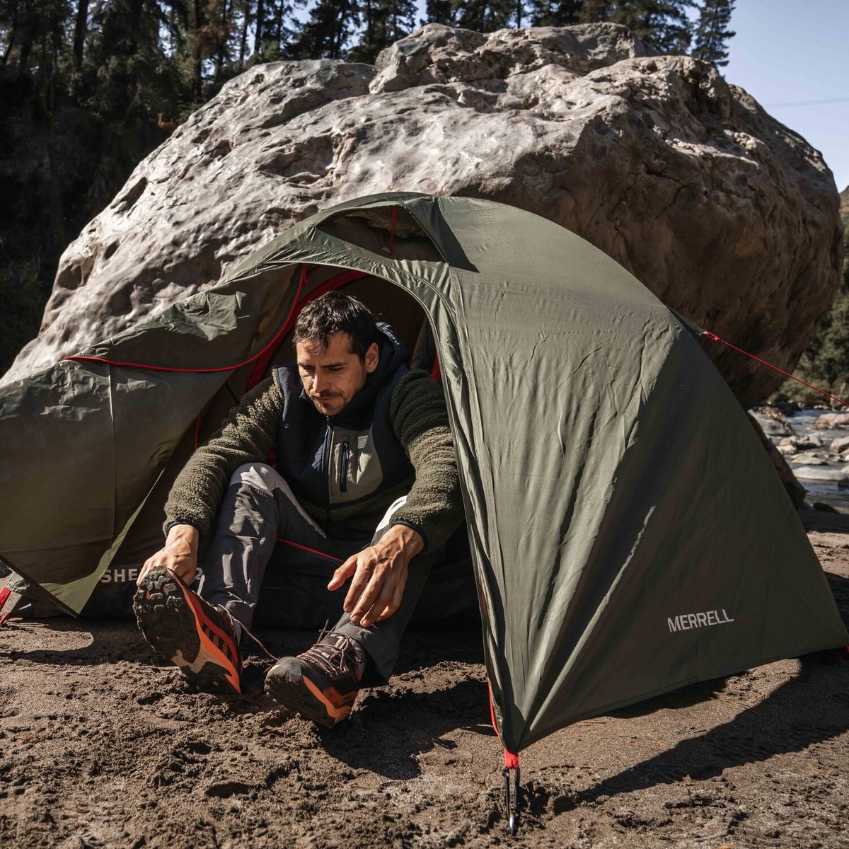 MERRELL - Carpa 2 personas Shelter Verde Oscuro MERRELL