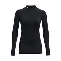 Primera Capa Coldgear Negro Underarmour Mock Para Mujer
