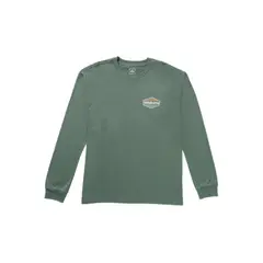 BILLABONG - Polera Manga Larga Hombre Walled Regular Azul