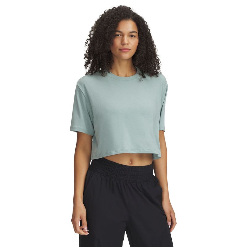 UNDER ARMOUR - Polera Manga Corta Ua Meridian Boxy Verde Para Mujer UNDER ARMOUR