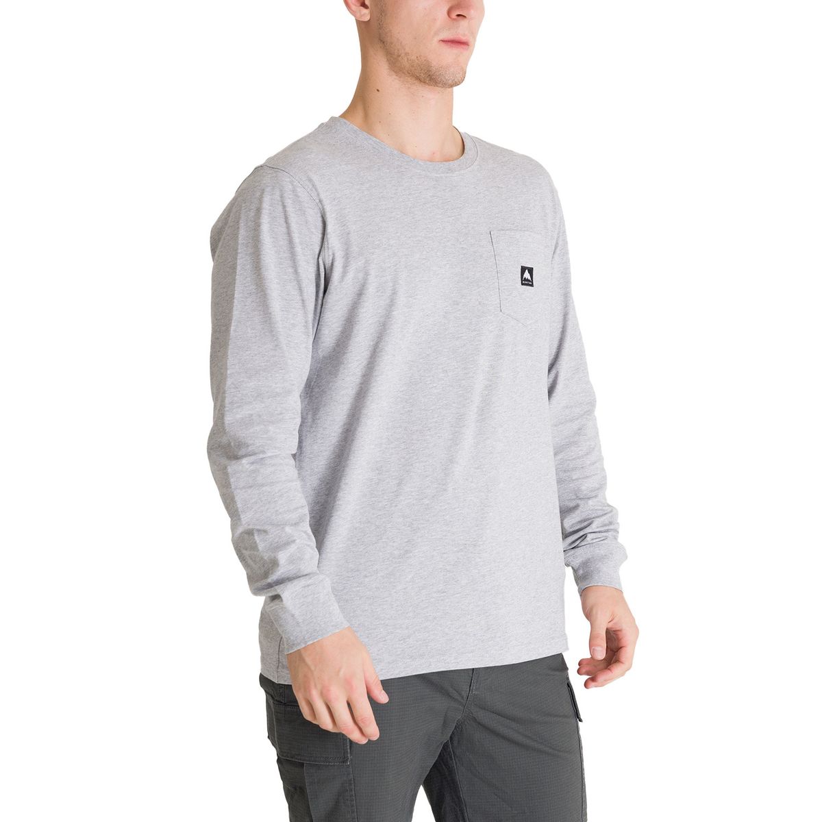 BURTON - Polera Manga Larga Hombre Colfax Gris Burton BURTON