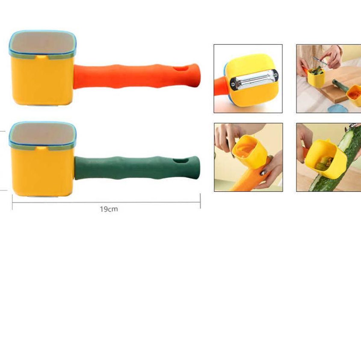 GENERICO - Pelador de Verduras y Frutas 2en1