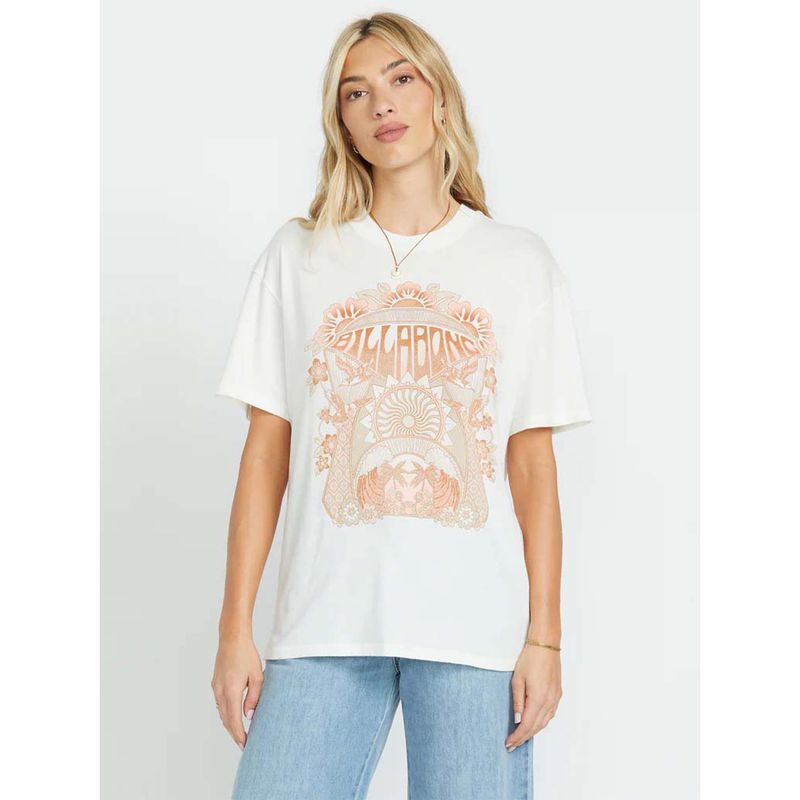 BILLABONG - Polera Mujer Waves Of Change Blanca Billabong BILLABONG