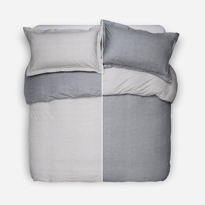 ROSEN - Funda Plumón Algodón Reversible Estampada Hagen Súper King