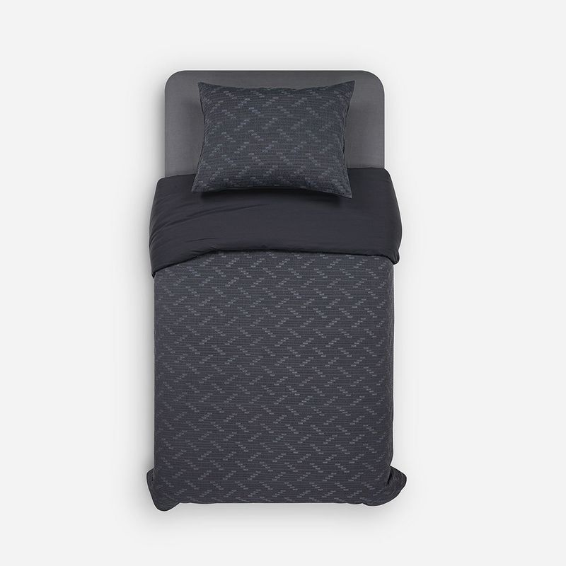 ROSEN - Funda Plumón Textura Viggo Grafito 1,5 Plazas