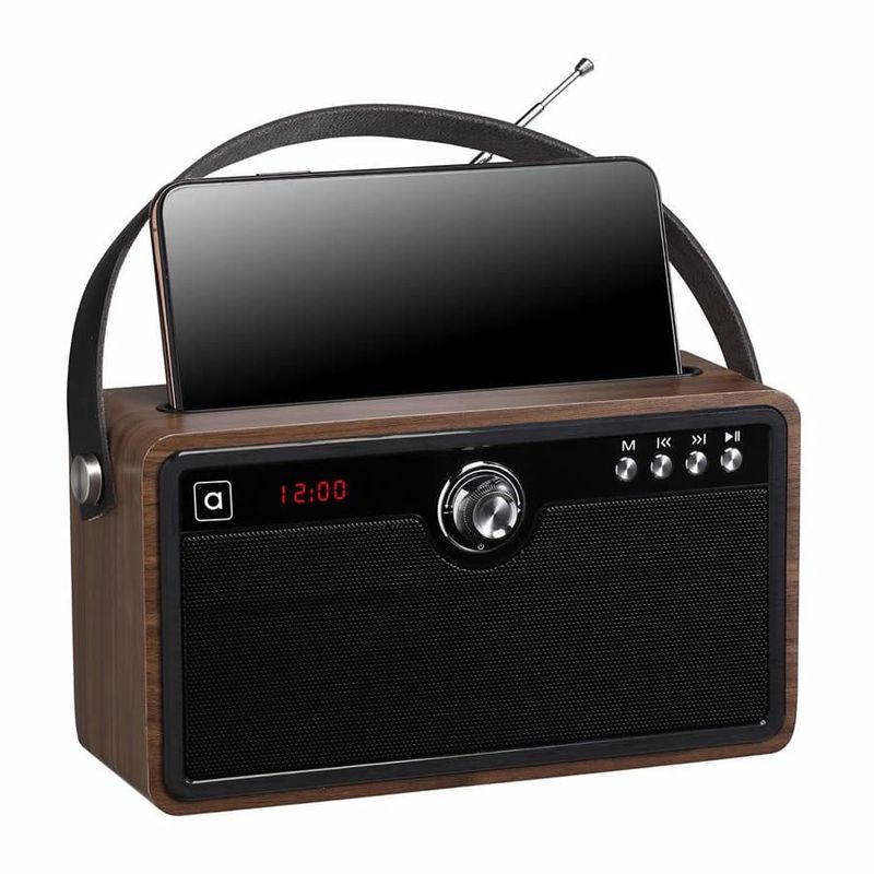 AUDIOLAB - Parlante Portatil Bluetooth Madera Audiolab