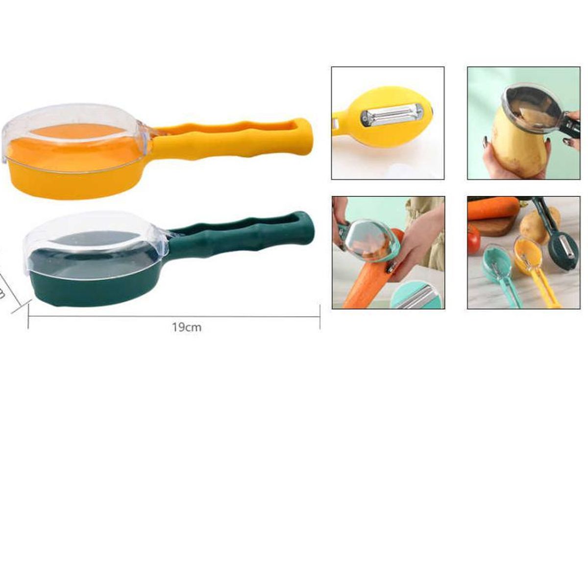 GENERICO - Pelador de Vegetales con Depósito