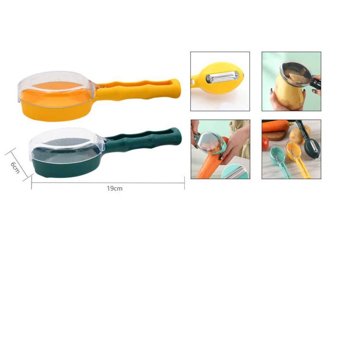 GENERICO - Pelador de Vegetales con Depósito