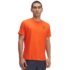 UNDER ARMOUR - Polera Manga Corta Ua Run 96 Naranjo Para Hombre