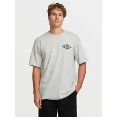 BILLABONG - Polera Manga Corta Hombre Walled Regular Gris
