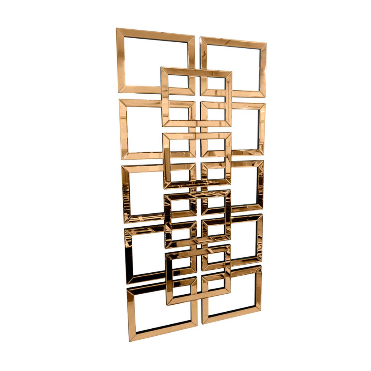 GENERICO - Espejo Decorativo Rectangular 80×160 Marco de Cuadros Espejados dorado