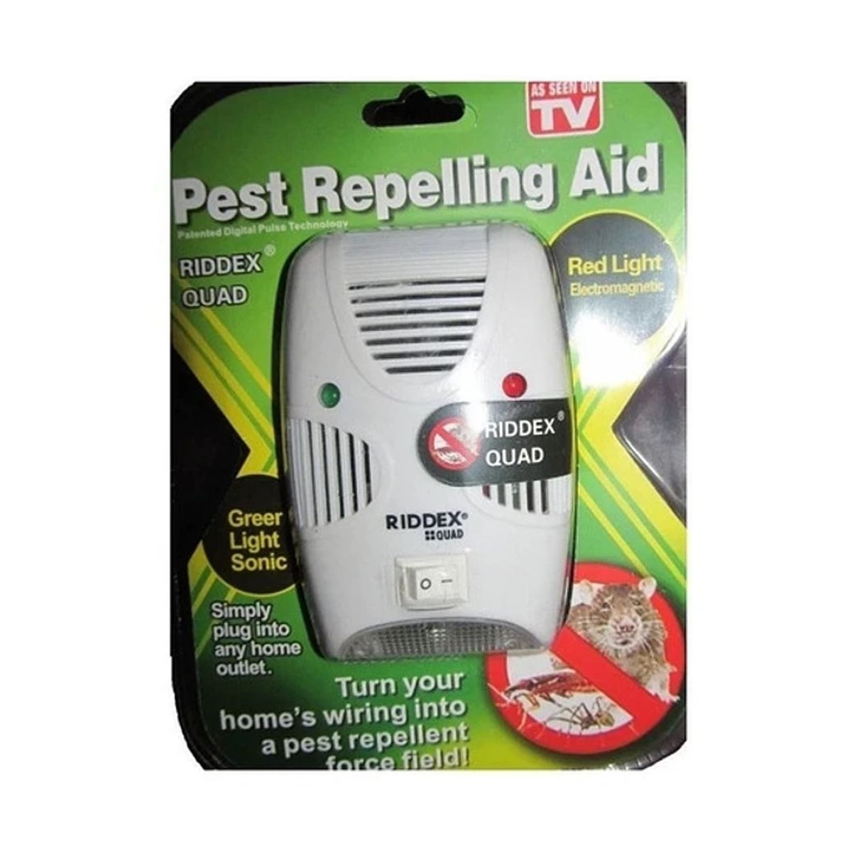 GENERICO - Repelente Ratones Rata Ultrasonido Electrónico