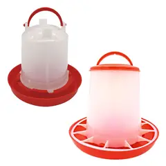 GENERICO - Pack Bebedero 750ml + comedero 6kg para Gallinas Granjas