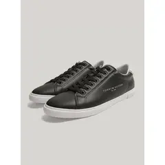 TOMMY HILFIGER - Zapatillas Tuscan Flag Con Logo Negro